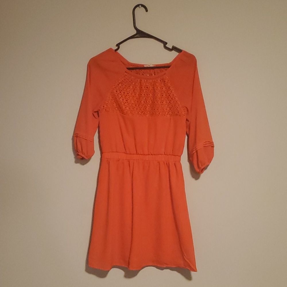 Copper Key Girls' Salmon Mini Dress